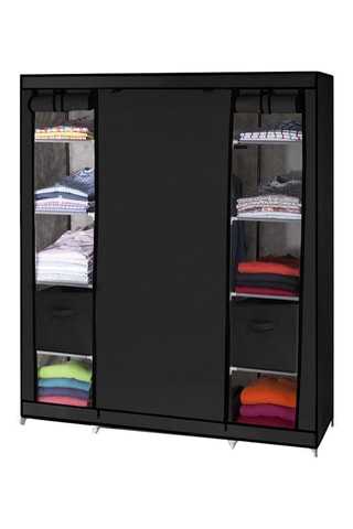 Armoire de rangement 3 portes - Noir