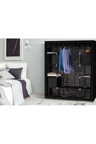 Armoire de rangement 3 portes - Noir