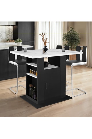 Ilot central de cuisine Théo 1 porte - 110 x 80 x 90 cm