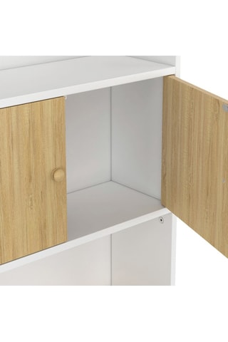 Meuble WC 2 portes - 58 x 19,5 x 178 cm
