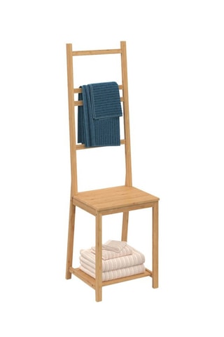Porte serviette en bambou 4 niveaux Maya - Naturel