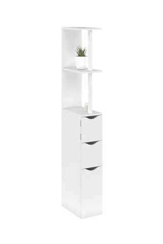 Colonne pour salle de bain 1 porte - 15,2 x 33 x 136 cm