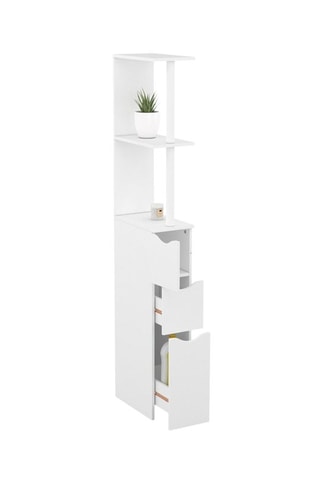 Colonne pour salle de bain 1 porte - 15,2 x 33 x 136 cm