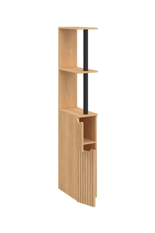 Colonne salle de bain 2 portes Faustine - Imitation bois