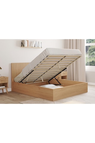 Lit-coffre avec sommier Faustine - Couchage 140 x 190 cm