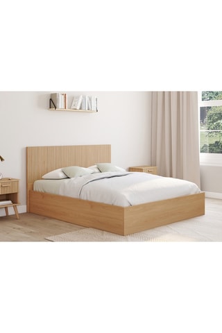 Lit-coffre avec sommier Faustine - Couchage 140 x 190 cm