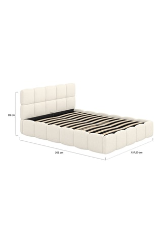 Lit-coffre avec sommier Bubble - Couchage 140 x 190 cm