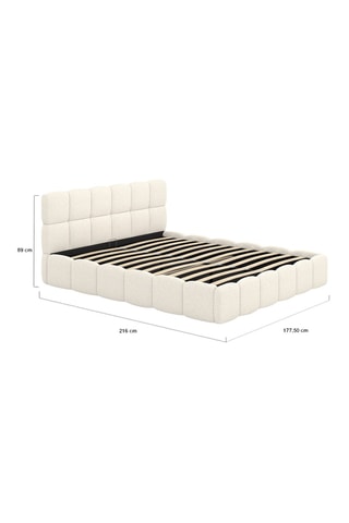 Lit-coffre avec sommier Bubble - Couchage 160 x 200 cm