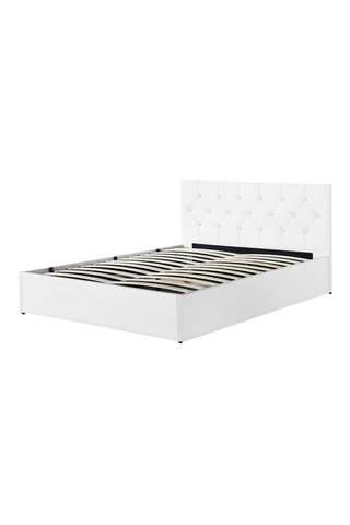 Lit coffre avec sommier Austin - Blanc