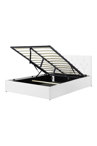 Lit coffre avec sommier Austin - Blanc