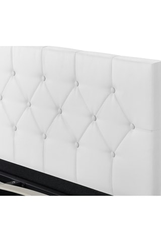 Lit coffre avec sommier Austin - Blanc