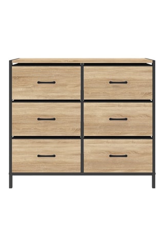 Commode 6 tiroirs Iris - 80 x 30 x 70 cm