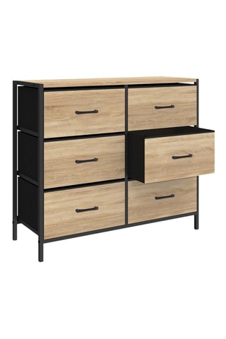 Commode 6 tiroirs Iris - 80 x 30 x 70 cm
