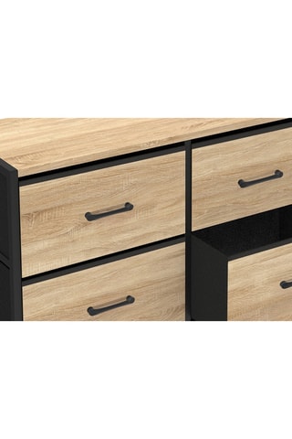 Commode 6 tiroirs Iris - 80 x 30 x 70 cm