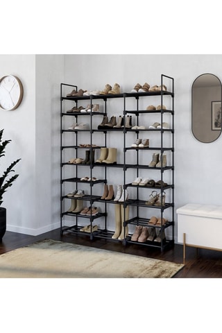 Etagère range chaussures modulable - Noir