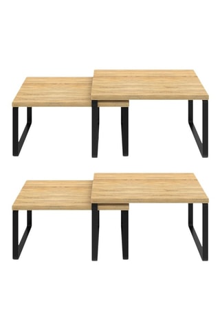 4 étagères de rangement encastrables pour placards - Noir et imitation bois