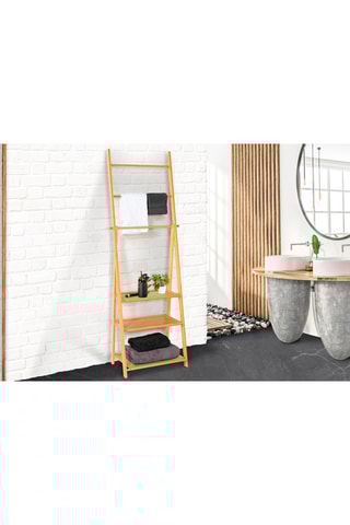 Etagère porte-serviette Maya - Structure en bambou - 53 x 31 x 152 cm