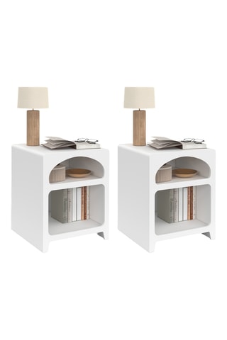 2 tables de chevet - 40 x 40 x 50 cm