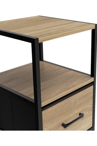 2 tables de chevet 1 tiroir Iris - 30 x 50 x 30 cm