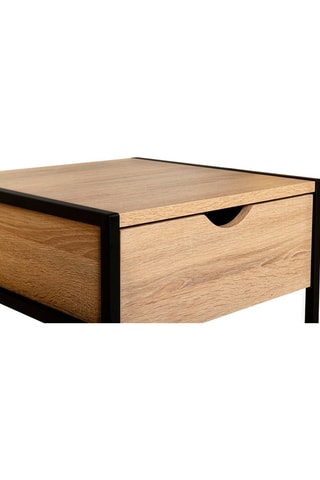 2 tables de chevets Manufacture - Noir et imitation bois