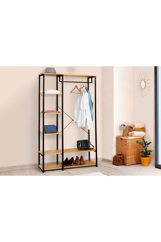 Dressing double Manufacture - Noir et imitation bois