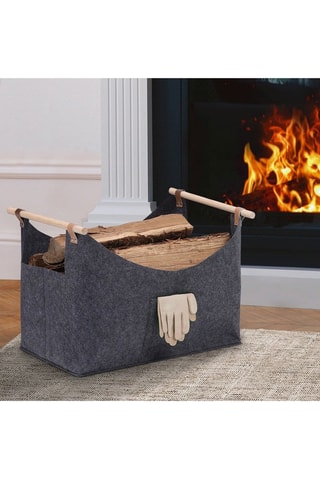 Sac de transport pour bûches - Gris