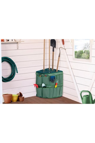 Rangement d’angle pour outils de jardin - Vert