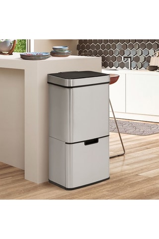 Poubelle de tri automatique - 72L