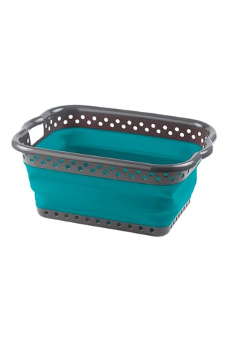 Bannette à linge pliable - Gris et bleu