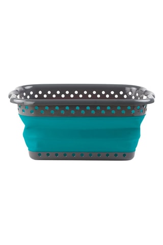 Bannette à linge pliable - Gris et bleu