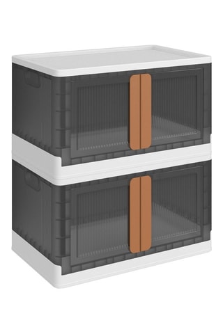 2 boîtes de rangement - 64 x 40 x 37 cm