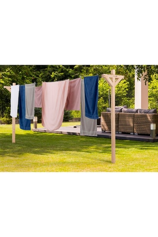 Etendoir à linge en pin canadien - 12 m