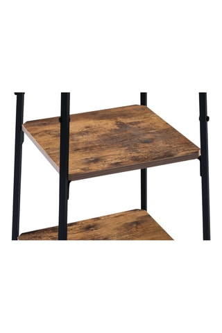 Porte-manteau Elize - Noir et imitation bois