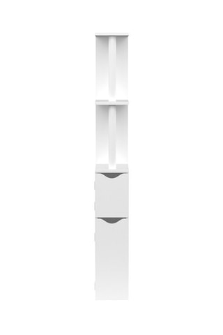 Meuble WC 2 portes - Blanc