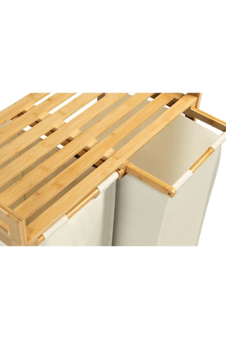 Panier à linge en bambou Maya - Beige