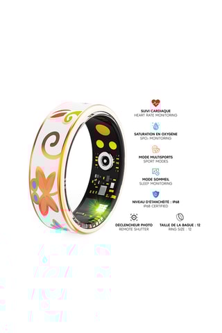 Bague connectée Mogie - Modèle Phoenix - Multicolore - Taille 12