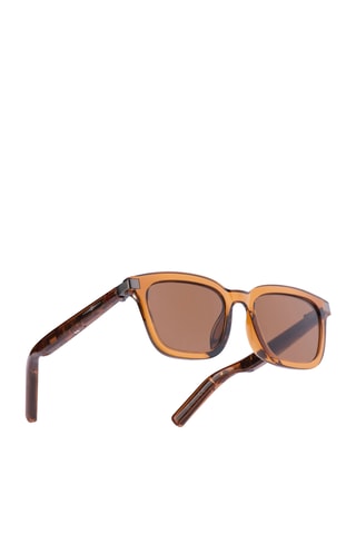 Lunettes de soleil connectées Mogie - Modèle Mira - Bluetooth - Camel et marron