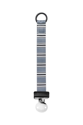 Speenkoord Sandy Stripe - Blauwgrijs en Wit