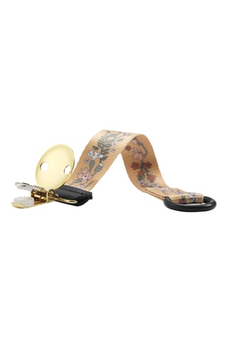 Speenkoord Golden Vintage Flower - Beige