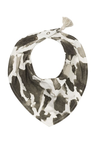 Slabbetje Bandana Wild Paris - Kaki en Wit