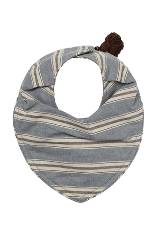 Slabbetje bandana Sandy Stripe - Blauwgrijs