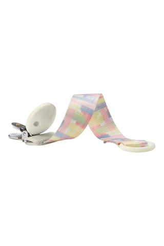Speenkoord Pastel Braids - Poederroze en Geel
