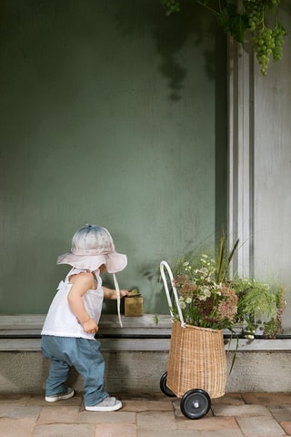 Bobhoedje Dip and Dye Embedding Bloom - Roze en Grijs