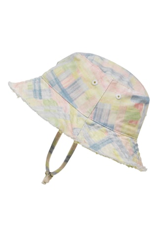 Dubbelzijdig Bobhoedje Pastel Braids - Geel