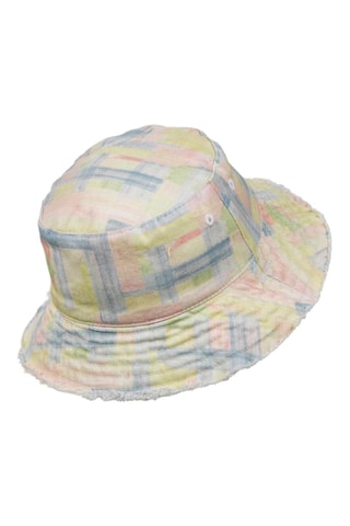 Dubbelzijdig Bobhoedje Pastel Braids - Geel