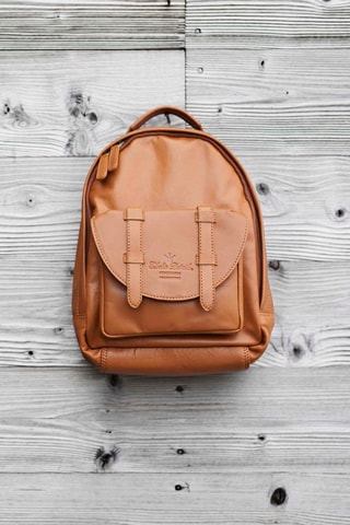 Leren Rugtas - Camel