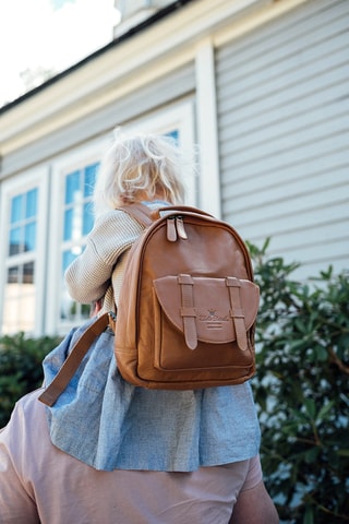 Leren Rugtas - Camel