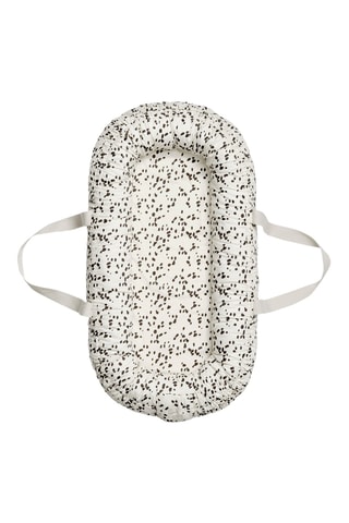 Nid bébé portable Dalmatian Dots - Blanc et noir - Jusqu'à 9 kg