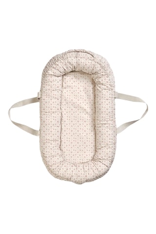 Nid bébé portable Autumn Rose - Blanc et rouge brique - Jusqu'à 9 kg