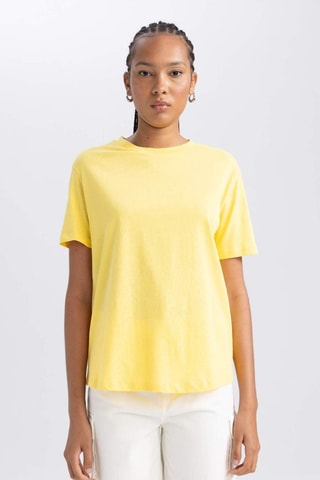 T-shirt regular - Amarelo